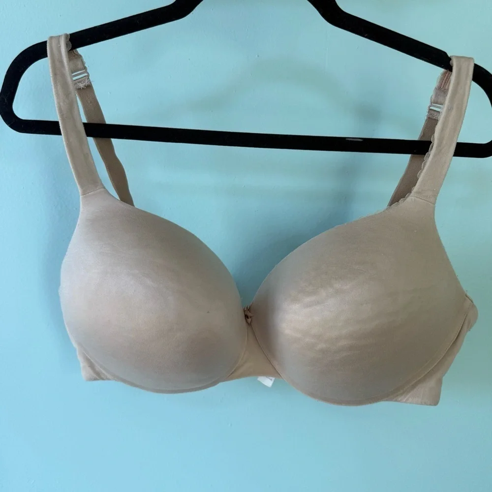 Victorias Secret 40D Lined Perfect Coverage Bra Solid Black